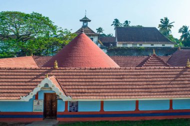 01 24 2013 Vintage Mattancherry Sarayı-Pazhayanoor Devi Tapınağı & Yahudi Sinagogu. Mattancherry, Kochi, Kerala Hindistan Asya.