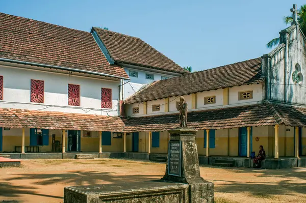 stock image 01 26 2013 Sent Thomas-one of the twelve apostles of Jesus Christ. Syro-Malabar Catholic Church, one of the oldest churches in India Palayur near Thrissur Kerala INDIA Asia.