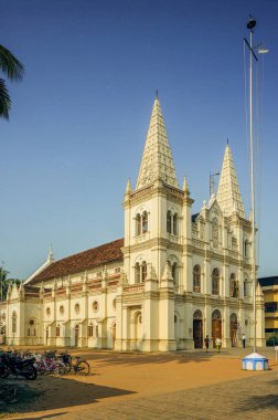 01 24 2013 Eski Santa Cruz Bazilika Kilisesi Fort Cochin Kerala Hindistan Asya 'yı inşa etti