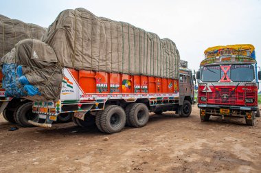 Salempur Gopalganj Bihar Hindistan Asya 'daki Gorakhpur Uzun Kamyon Yolu 08: 27.