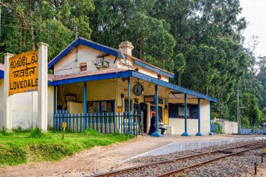 10 27 2009 Vintage Heritage Tren İstasyonu UNESCO Dünya Mirası Nilgiri Dağı Mettopalaiym 'den Ooty' ye şimdi Westarn Ghat Tamilnadu INDIA Asia 'da Uahagmandalam' a.