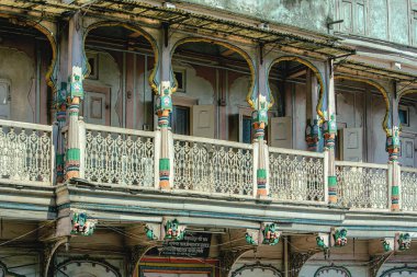 01 12 2007 Yüzyılın Vintage Turn of the Century Home Wooden oymalı Haveli Pune. Maharashtra.Hindistan Asya.