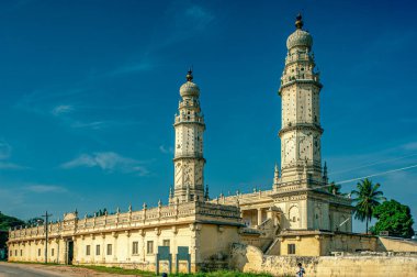 Milattan Sonra 1787 'de Tippu tarafından yapılan 10312009 Vintage Old Mescid-E-Ala veya Jamia Mescidi-İnşaat - Mysore-Karnataka-INDIA Asya yakınlarında Srirangapatna.