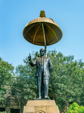 11 04 2017 Dr. Babasaheb Ambedkar heykeli, Mumbai, Maharashtra, Hindistan, Asya.