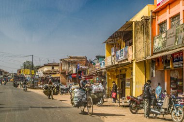 Jharkhand 'ın kömür döngüsü Wallahları; 30 km Kokar Chawk için 300 kg' a dayanır; Ranchi; Jharkhand; Hindistan