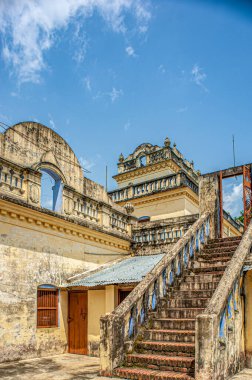 08 31 2008 Vintage Old Mahabodhi Society of India Vihar Budist Site, Sarawasti, Uttar Pradesh, Hindistan Asya