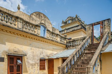 08 31 2008 Vintage Old Mahabodhi Society of India Vihar Budist Site, Sarawasti, Uttar Pradesh, Hindistan Asya