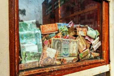 08: 29 Maya Devi Tapınağı, Gautama Buddha, Lumbini, UNESCO 'nun dünya mirası bölgesi Nepal' in doğduğu yer..