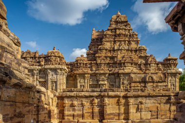Pattadakal Tapınağı kompleksindeki 06 06 06 2008 Tapınağı, 7. yüzyıldan kalma, UNESCO Dünya Mirası Bölgesi Bagalakote bölgesi Karnataka India.Asia