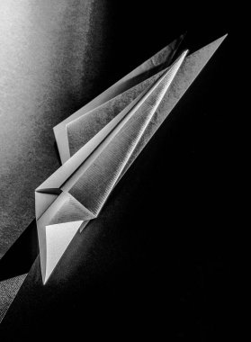 04 29 2011 Klasik Eski Siyah ve Beyaz Fotoğraf Origami Japon Kağıt Sanatı Stüdyoları Kalyan Maharashtra Hindistan.