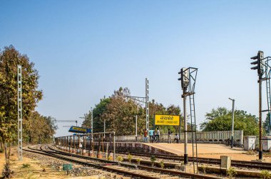 01 08 2018 Eski CHADU-FortT bir tren istasyonu, Chandrapur, Maharashtra, Hindistan Asya.