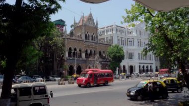 04: 30 David Sassoon Kütüphanesi, Ordu ve Donanma Binası, Kala Ghoda, Fort, Bombay, Mumbai, Maharashtra, Hindistan, Asya