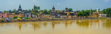 Ayodhya, India01 Sep 2008 Saryu Nehri, Lord Rama 'nın doğduğu yer. Faizabad Uttar Pradesh, Hindistan Asya.