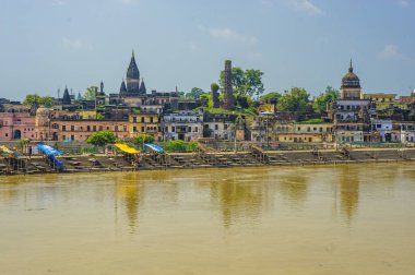 Ayodhya, India01 Sep 2008 Saryu Nehri, Lord Rama 'nın doğduğu yer. Faizabad Uttar Pradesh, Hindistan Asya.