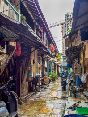 09 27: 2023 Girgaon Charni Yolu, Mumbai Maharashtra Hindistan Asya Eski Kaybolma Çadırı.