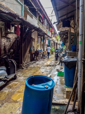 09 27: 2023 Girgaon Charni Yolu, Mumbai Maharashtra Hindistan Asya Eski Kaybolma Çadırı.