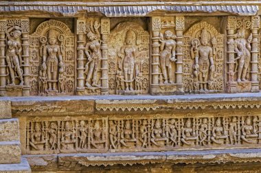 01 27 2010 Rani Ki Vav Kral Bhimdeva1022 1063 Patan 'ın eşi Kraliçe Udayamati tarafından inşa edildi Kuzey Gujarat INDIA Asia.