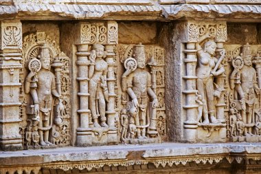 01 27 2010 Rani Ki Vav Kral Bhimdeva1022 1063 Patan 'ın eşi Kraliçe Udayamati tarafından inşa edildi Kuzey Gujarat INDIA Asia.