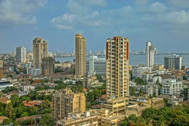 2005 31 2005 Mumbai silueti Mumbai Maharashtra Hindistan Asya şehrinde yükselen yeni yüksek binaları gösteriyor..