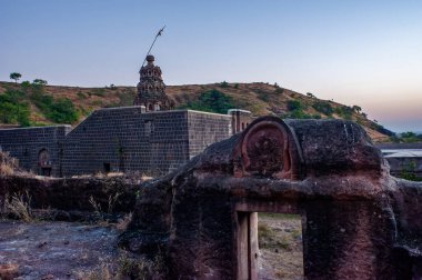 11 22 2013 Eski Antika Dtachiv Mağara Tapınağı Osmanabad şehrinde, şimdiki adıyla Dharashiv şehri, Balaghat Dağları Maharashtra Hindistan Asya.