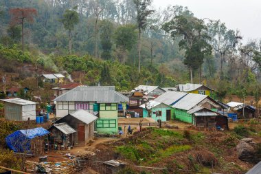 03 19 2017 Yuksom Kolonisi, Yuksom Trek Sikkim Hindistan Asya.