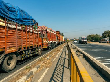 03 07 2924, Hindistan 'daki 48 Gujarat otoyolunun kenarında..