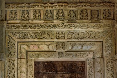 02 15 2010 Navagraha Tapınağı Khed-Roda Anıtlar Grubu sekizinci yüzyılda yedi Hindu tapınağı yapılmıştır. Khed Chandarni Himatnagar SabArkantha Gujarat Hindistan Asya