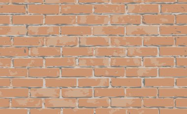 Kırmızı seramik tuğla duvarın vektör dekoratif dokusu