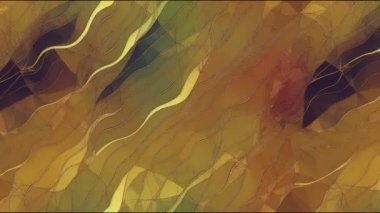 Tekstil tasarımı için renkli kaotik animasyon. Bej arkaplanda soyut Grunge Geometrik canlandırması.