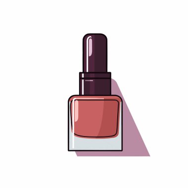 Beyaz arka planda bir şişe oje.