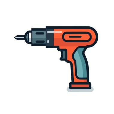 Üzerinde tornavida olan kablosuz matkap.