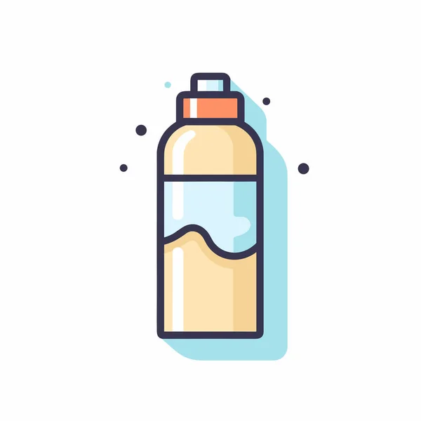 Eine Flasche Mit Einer Flüssigkeit Darin — Stockvektor