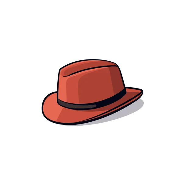 Sombrero Rojo Sobre Fondo Blanco — Archivo Imágenes Vectoriales