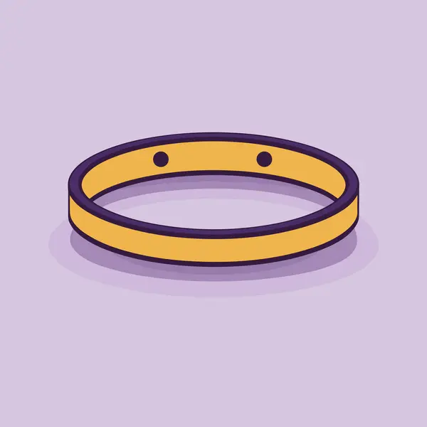 紫地に黄色の輪 — ストックベクタ