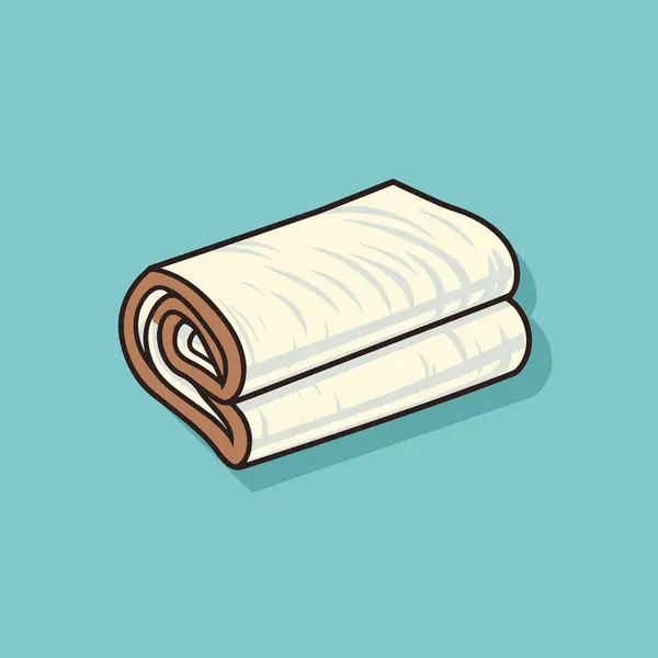 Paio Asciugamani Sfondo Blu — Vettoriale Stock