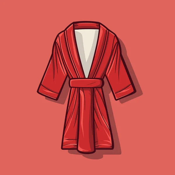 Une Robe Rouge Sur Fond Rose — Image vectorielle