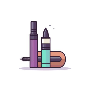 Beyaz arka planda birkaç farklı kozmetik ürünü.