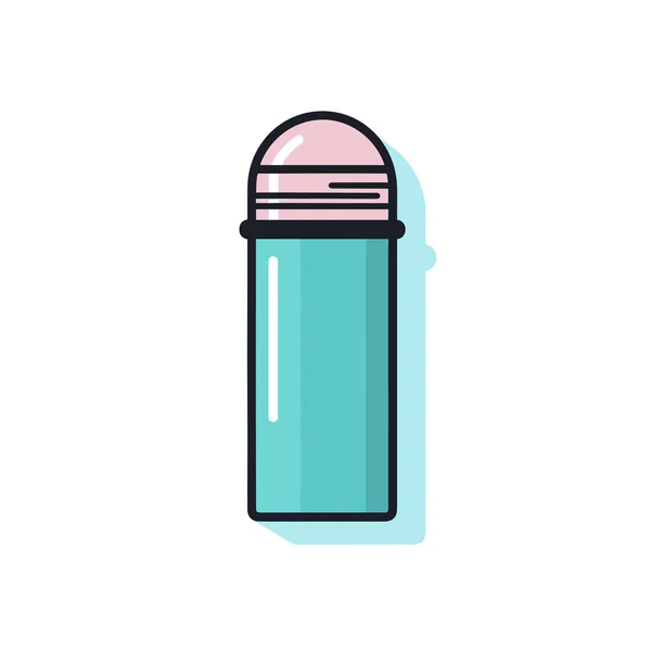 水瓶一种水瓶 瓶盖为粉红色 底色为白色 — 图库矢量图片