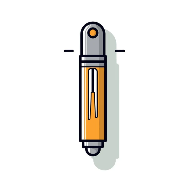 Ein Bleistift Mit Einem Punkt Auf Der Spitze — Stockvektor