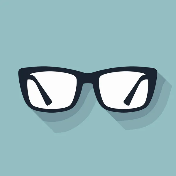 Pair Glasses Blue Background — Stock Vector