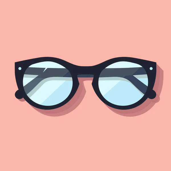 Egy Pár Szemüveg Rózsaszín Háttérrel — Stock Vector