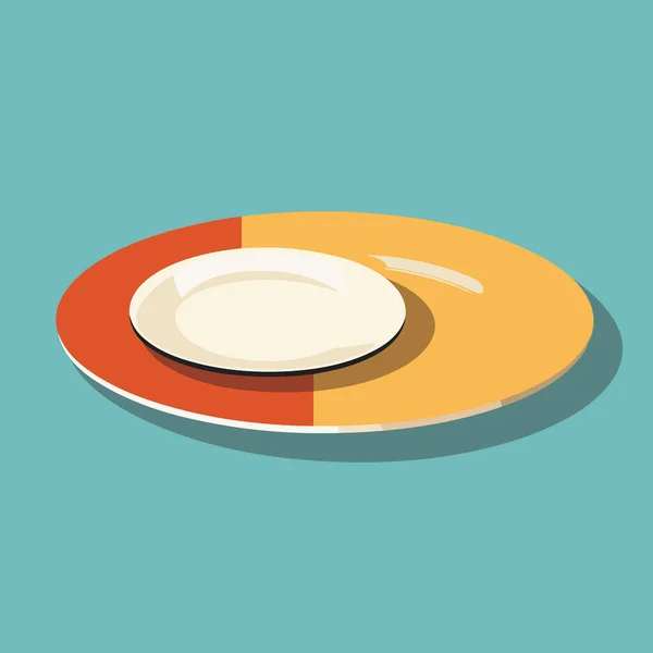 Yarısı yenmiş bir tabak.