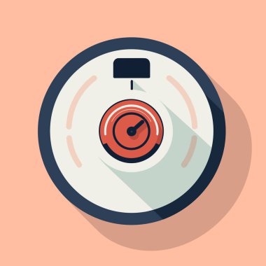 Pembe arka planda uzun bir gölgesi olan bir saat.