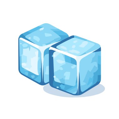 Birbirinin üstüne oturmuş buz küpleri.