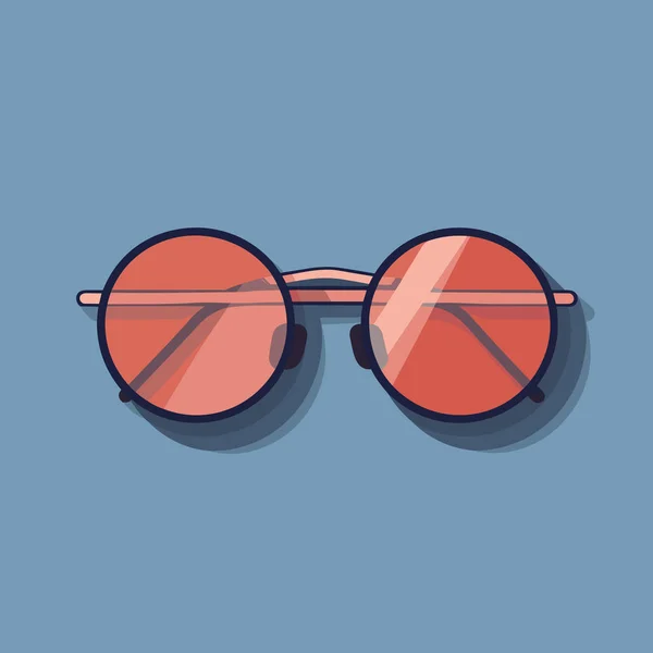Par Gafas Sol Sobre Fondo Azul — Vector de stock