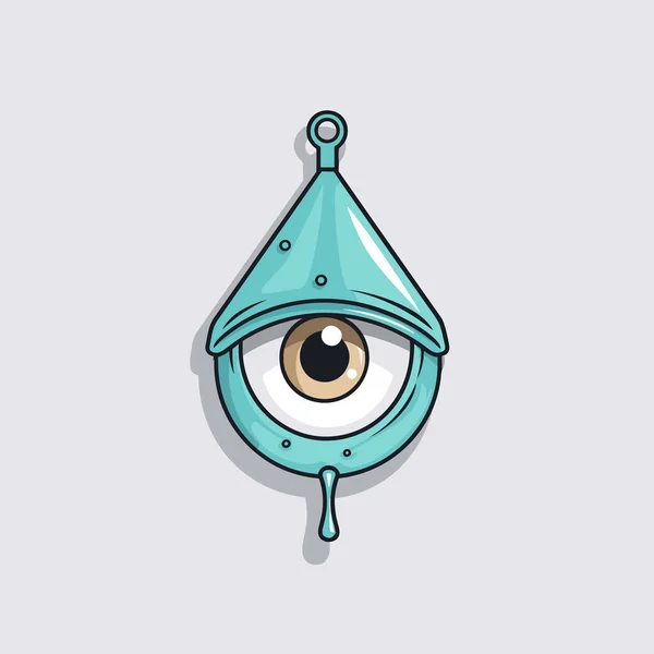 Eyeball Cone Top — Stock Vector