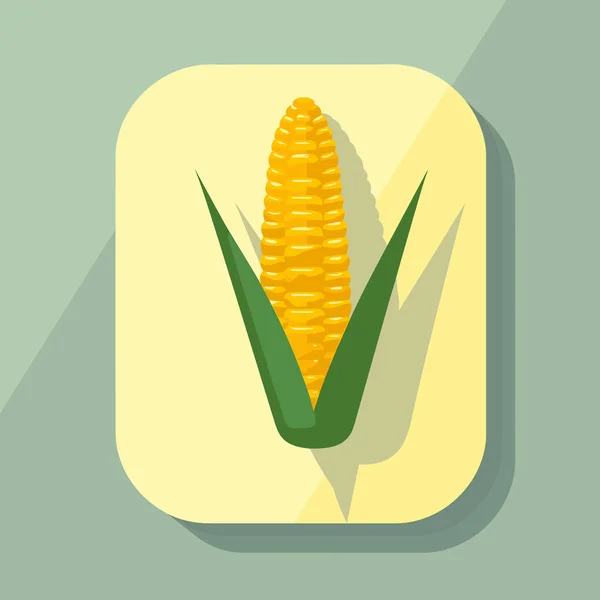 Икона Кукурузы Початках — стоковый вектор