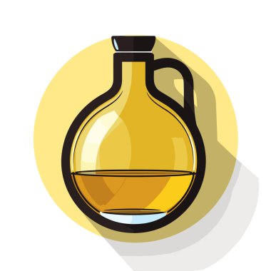 İçinde sarı sıvı olan cam bir sürahi.