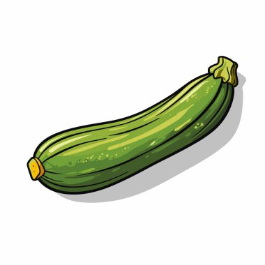 beyaz zemin üzerine yeşil salatalık