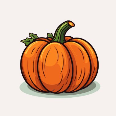 Beyaz arka planda bir balkabağı çizimi